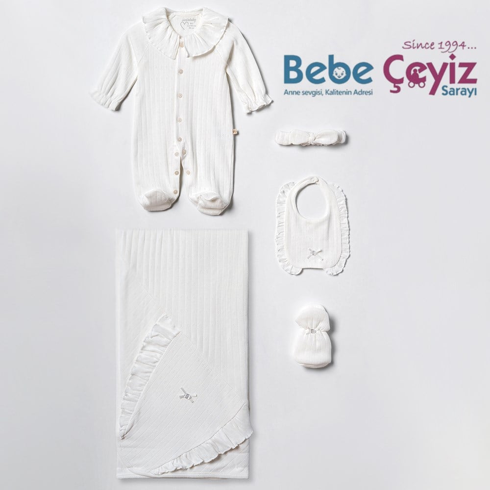 CİCCİM BABY First Spring Joy Tulumlu 5'li  Hastane Çıkışı  