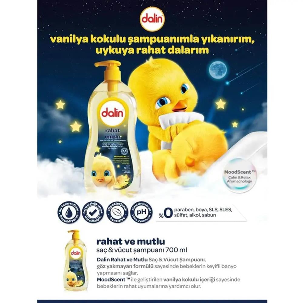 DALİN Rahat ve Mutlu Şampuan 700 ml