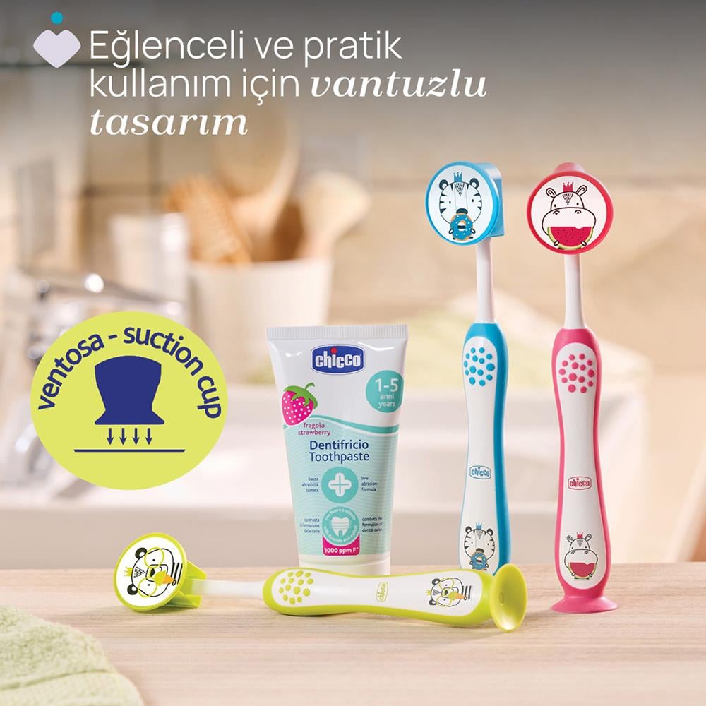 Diş Fırçası...3-6 Yaş Hippo Panda 2li