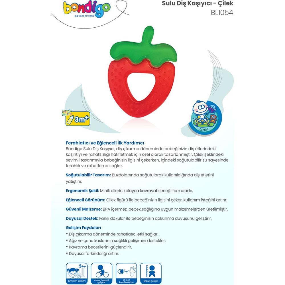 Diş Kaşıyıcı...İki Renkli Çilek