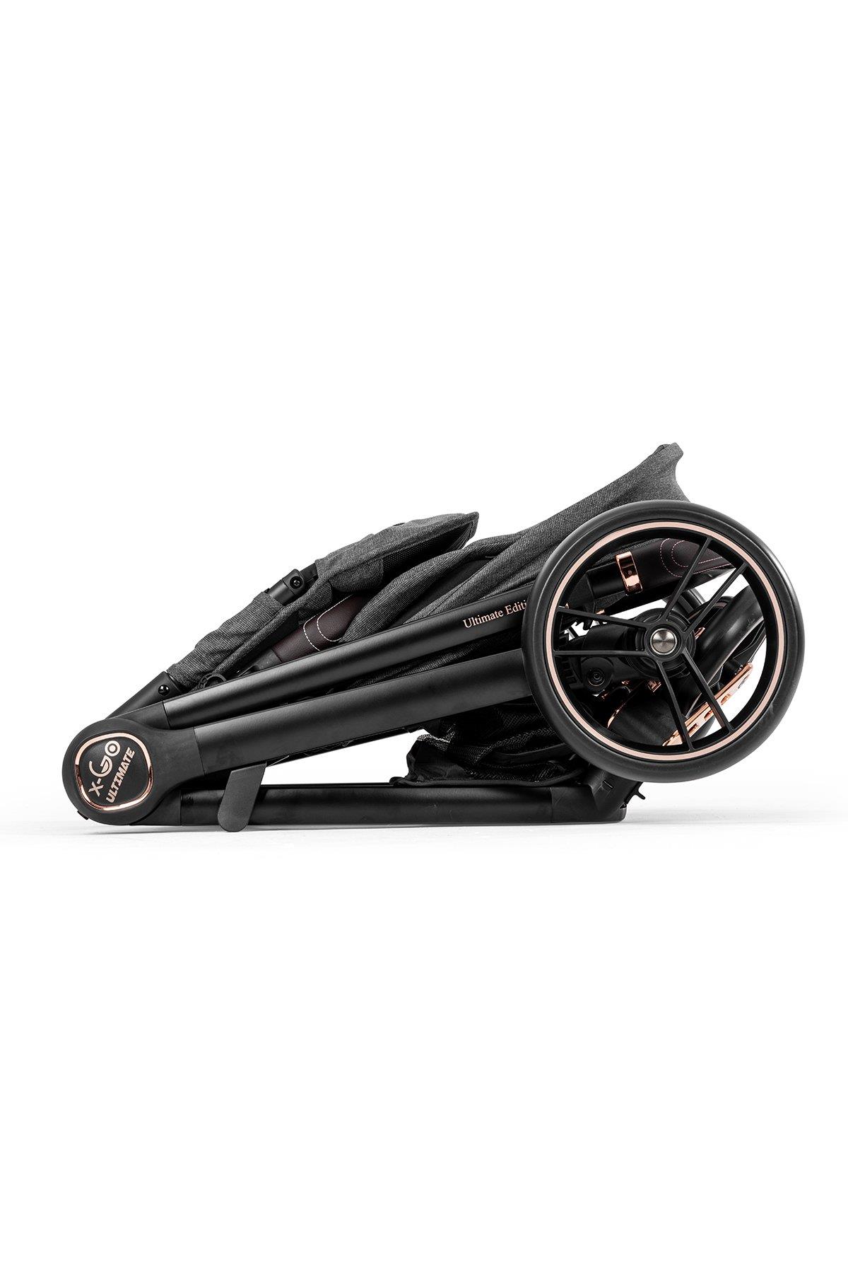 Kanz x-Go Ultimate Travel Sistem Bebek Arabası Rose Gold Siyah