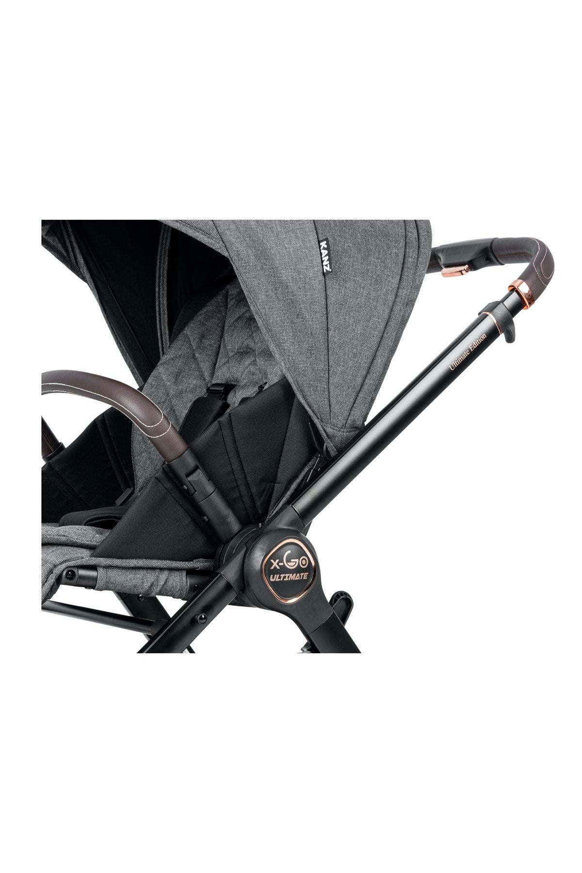 Kanz x-Go Ultimate Travel Sistem Bebek Arabası Rose Gold Siyah
