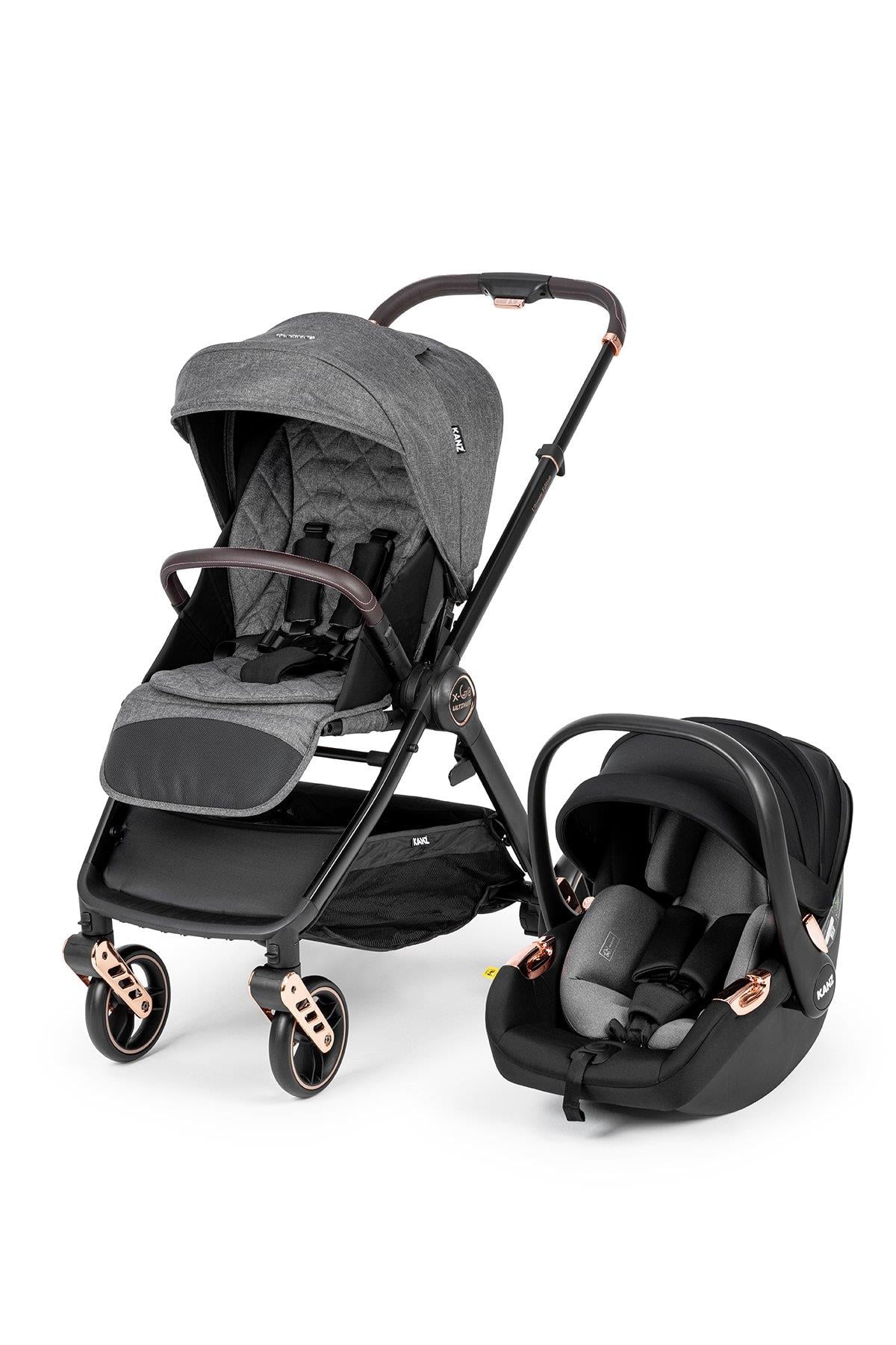 Kanz x-Go Ultimate Travel Sistem Bebek Arabası Rose Gold Siyah