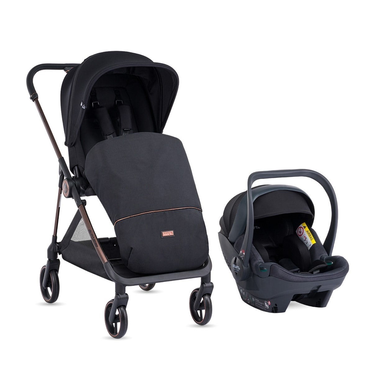 KRAFT Crab Travel Bebek Arabası Black
