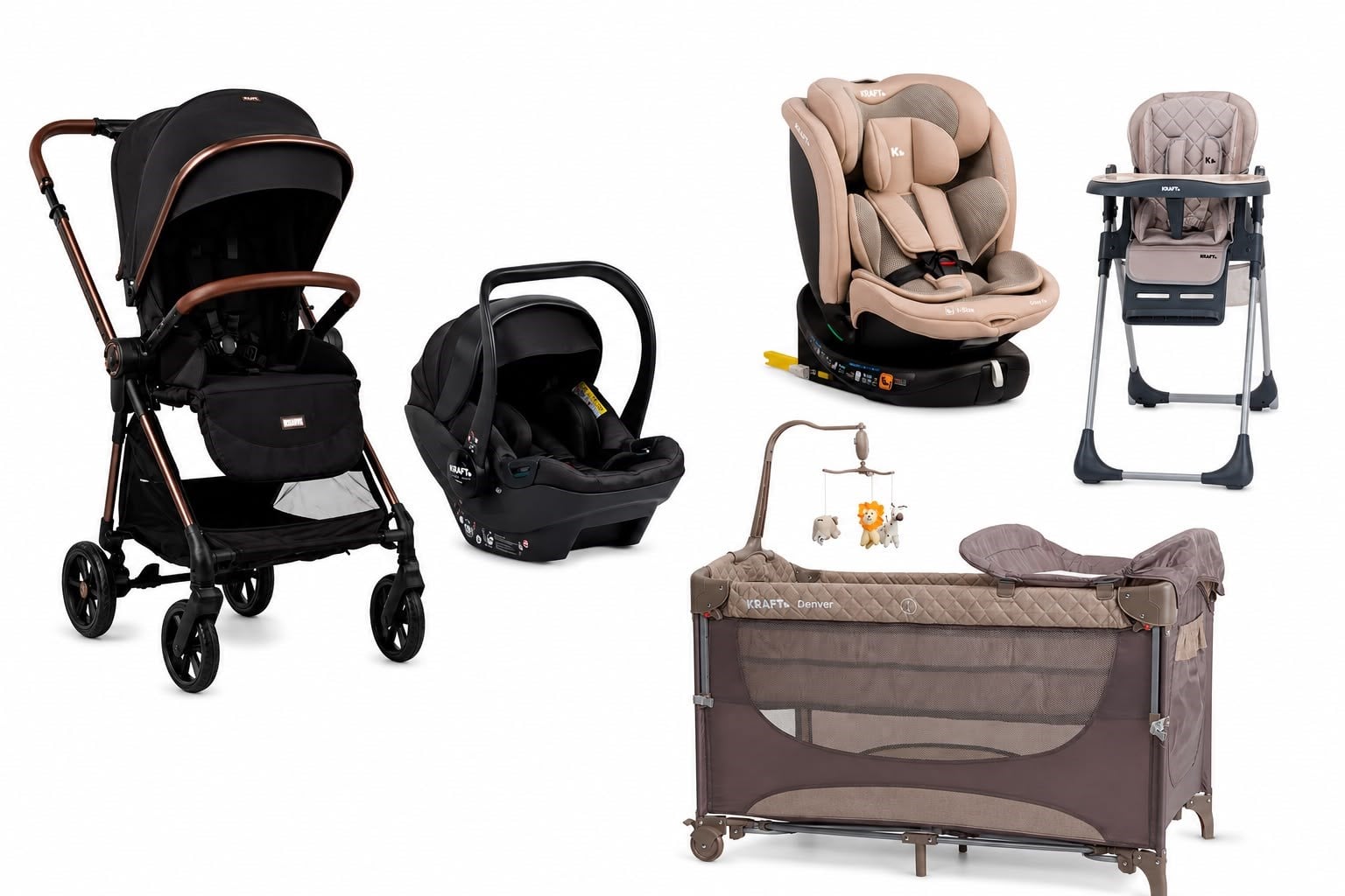 KRAFT FOCUS PR SİYAH + DENVER BEJ + GROVY BEJ + RESTO BEJ SET