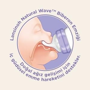 Lansinoh Naturalwave Biberon&Biberon Emziği (240ml)
