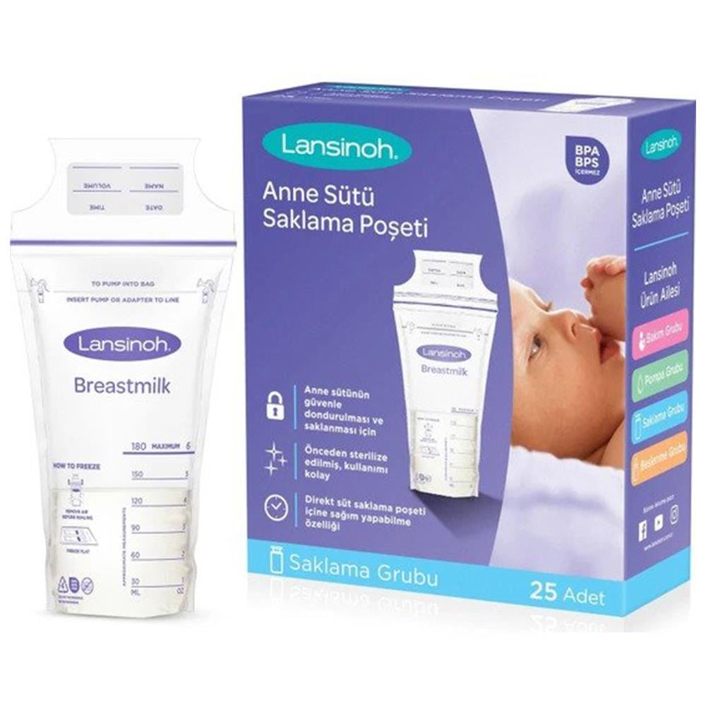 Lansinoh Süt Saklama Poşeti 25 Adet