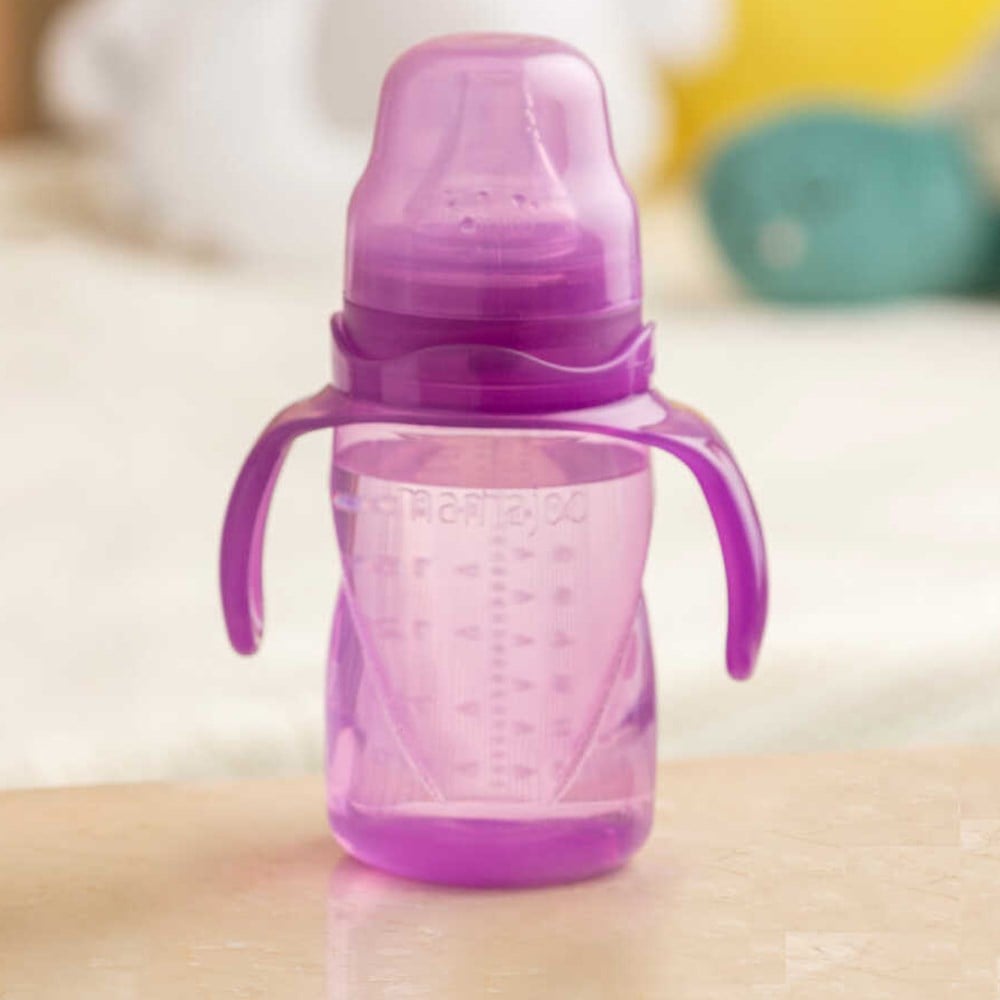 MAMAJOO Akıtmaz Alıştırma Bardağı  160 ML ( Mor ) ( 6 Ay+ )