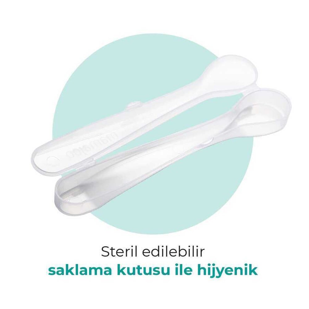 MAMAJOO Kaşık & Çatal Seti ( Pow Blue)  ( 6 Ay+ )