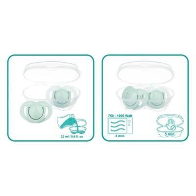 Mamajoo Powder Green Silikon Emzik 2'Li (0 Ay+)
