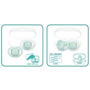 Mamajoo Powder Green Silikon Emzik 2'Li (12 Ay+)