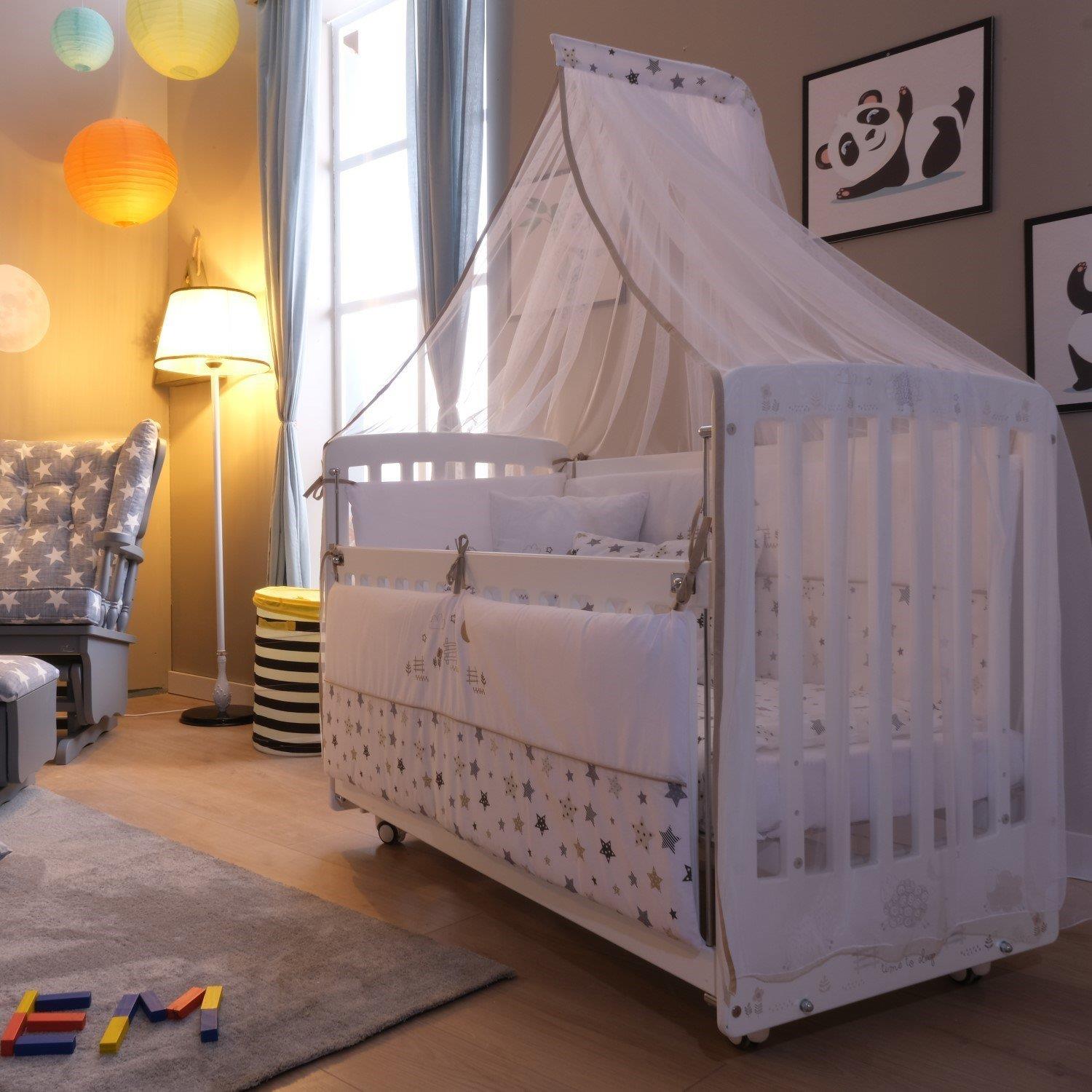 Meltem Smart Woody Anne Yanı Ahşap Sallanır Beşik (60x120)