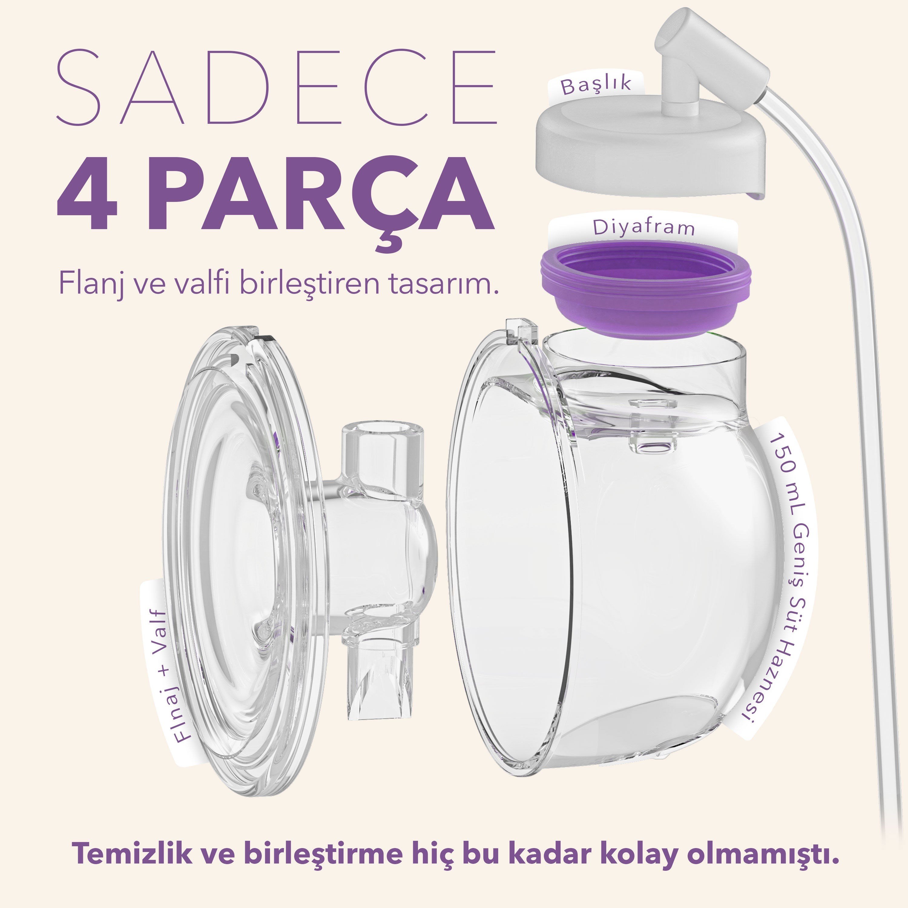 MOCHİ Göğüs Pompası Giyilebilir Momentum 2li