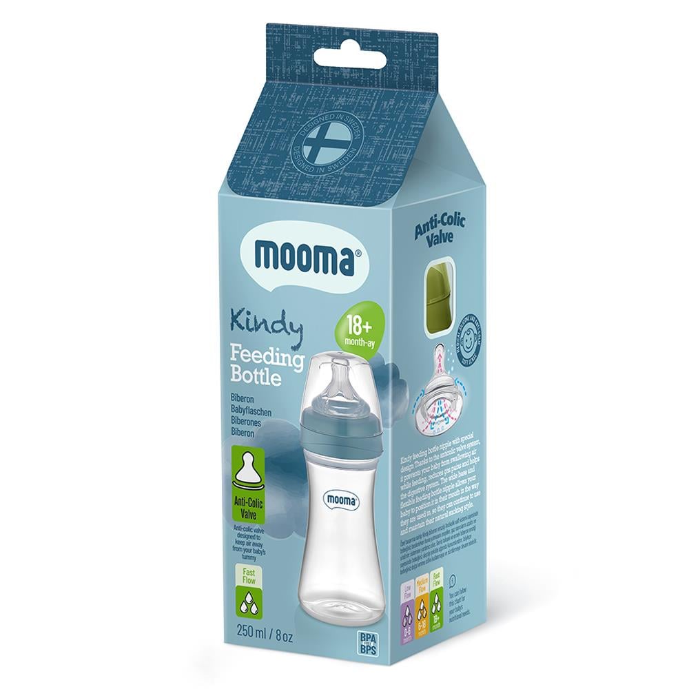 MOOMA Kindy Biberon 250 ML Hızlı Akış ( 18+ Ay )