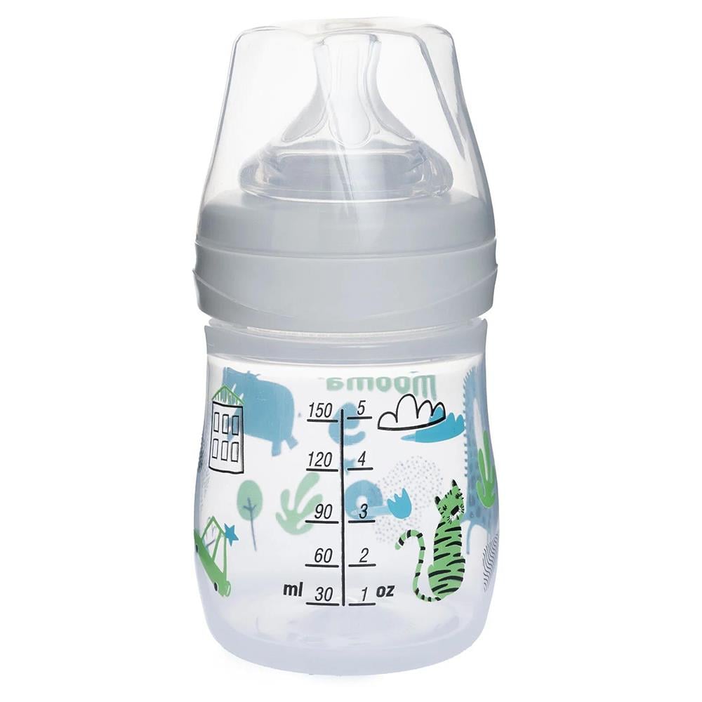 MOOMA Neeko Hayvan Desenli Biberon 150 ml ( 0-6 Ay Yavaş Akış )