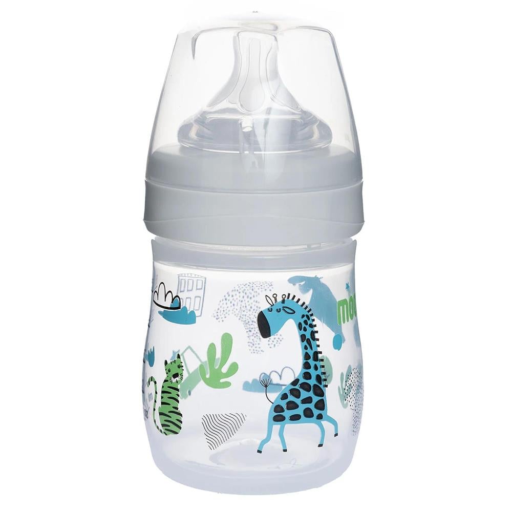 MOOMA Neeko Hayvan Desenli Biberon 150 ml ( 0-6 Ay Yavaş Akış )