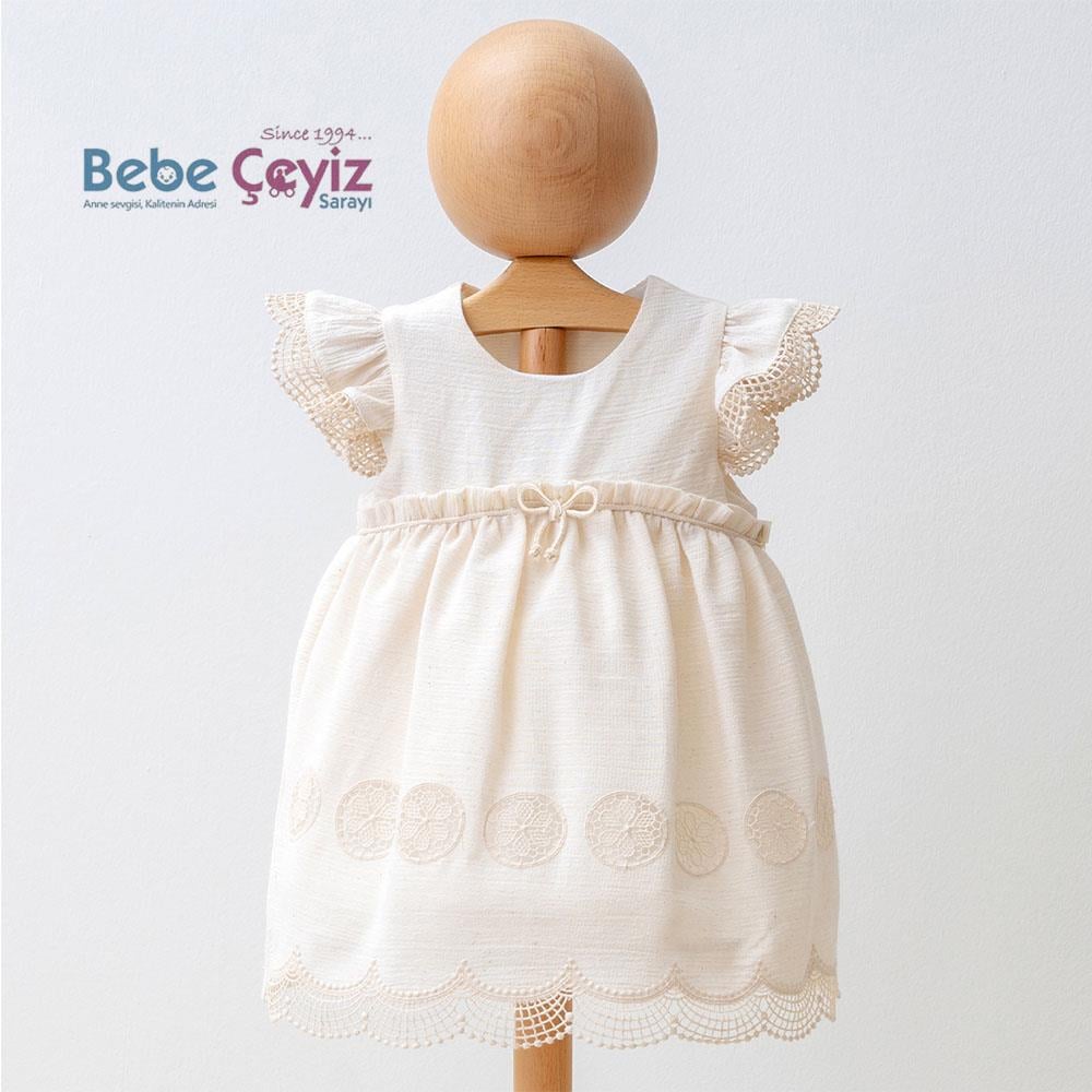 MYMİO BABY Brodeli Krinkıl Elbise