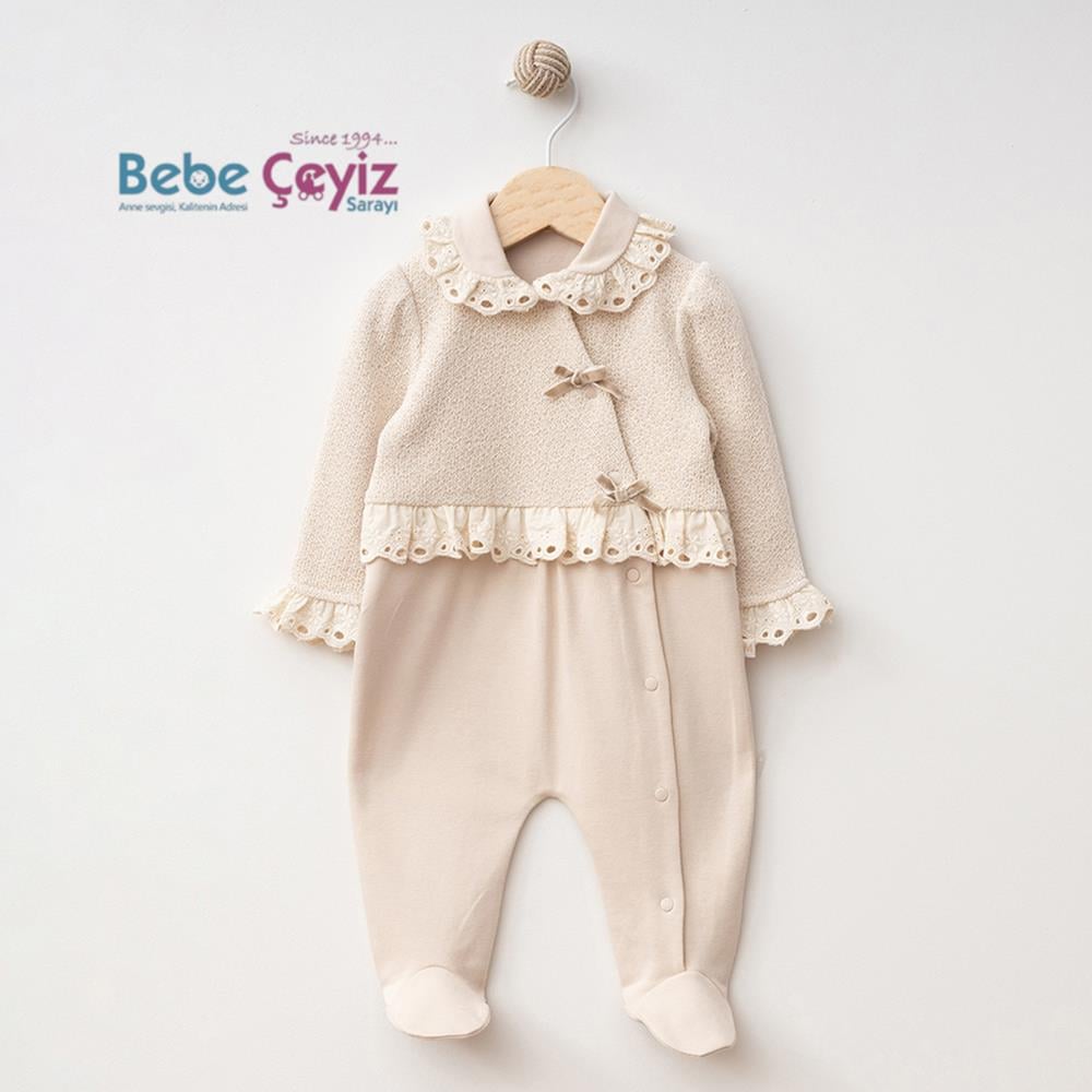 MYMİO BABY Brodeli Örme Kız Tulum
