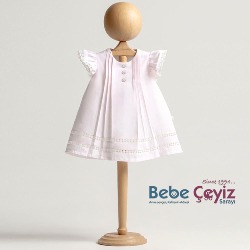 MYMİO Dokuma Kız Dantelli Elbise