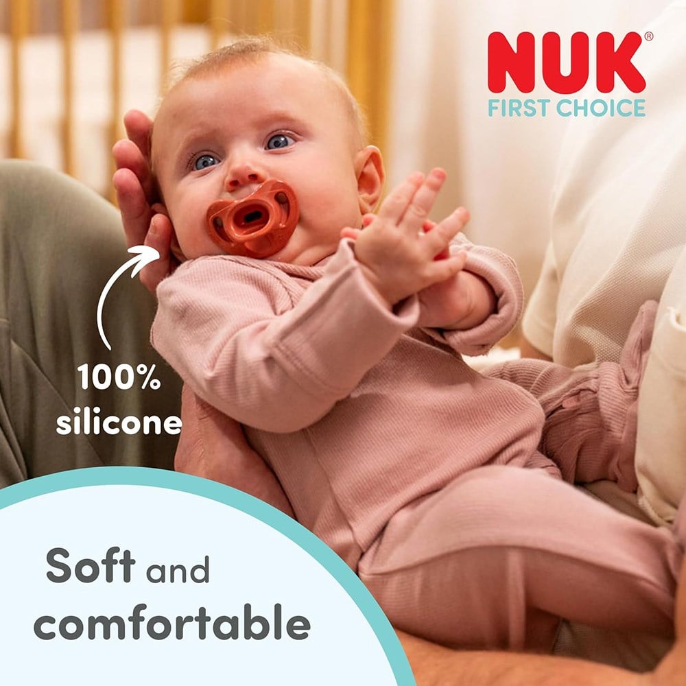 NUK Emzik FC Soft %100Silikon 2li Yeşil/MaviErkek