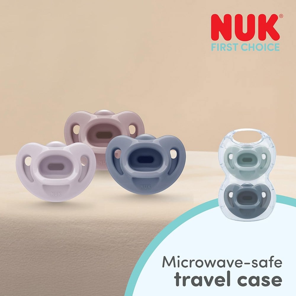 NUK Emzik FC Soft %100Silikon 2li Yeşil/MaviErkek