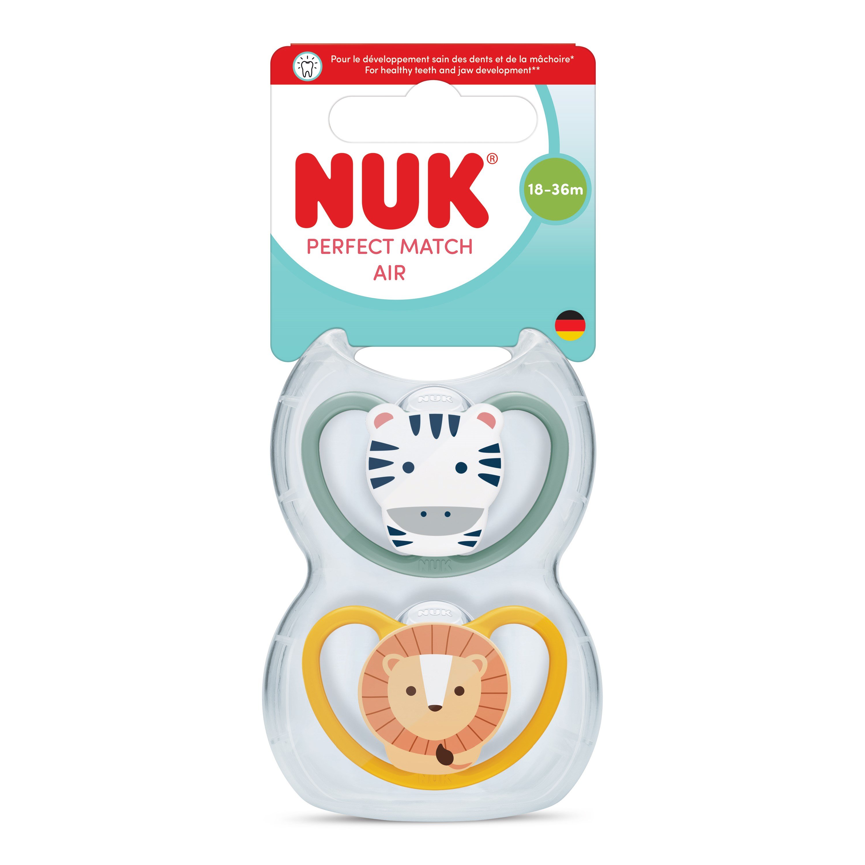 NUK Emzik PM Air 2li 18-36 ayYeşil/ TuruncuErkek