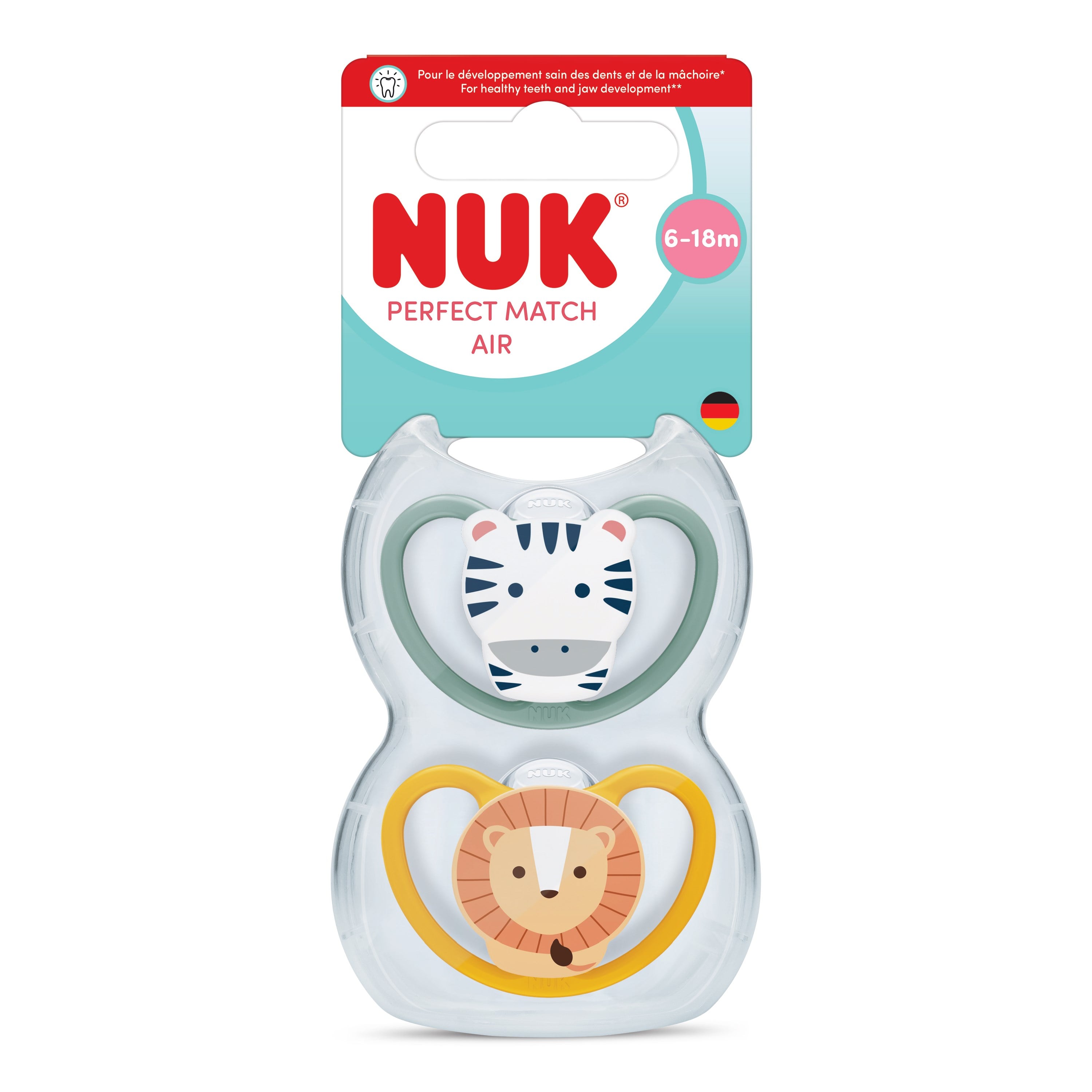NUK Emzik PM Air 2li  6-18 ayYeşil/ TuruncuErkek