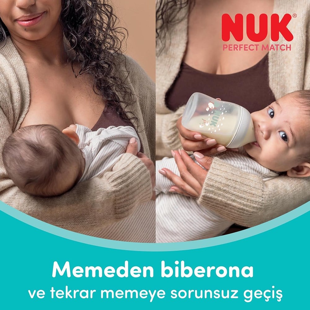 NUK Perfect Match PP Biberon  150 ml ( Bej )  