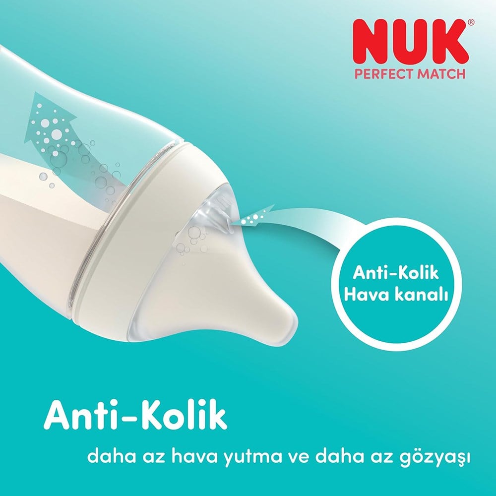 NUK Perfect Match PP Biberon  150 ml ( Mor ) 