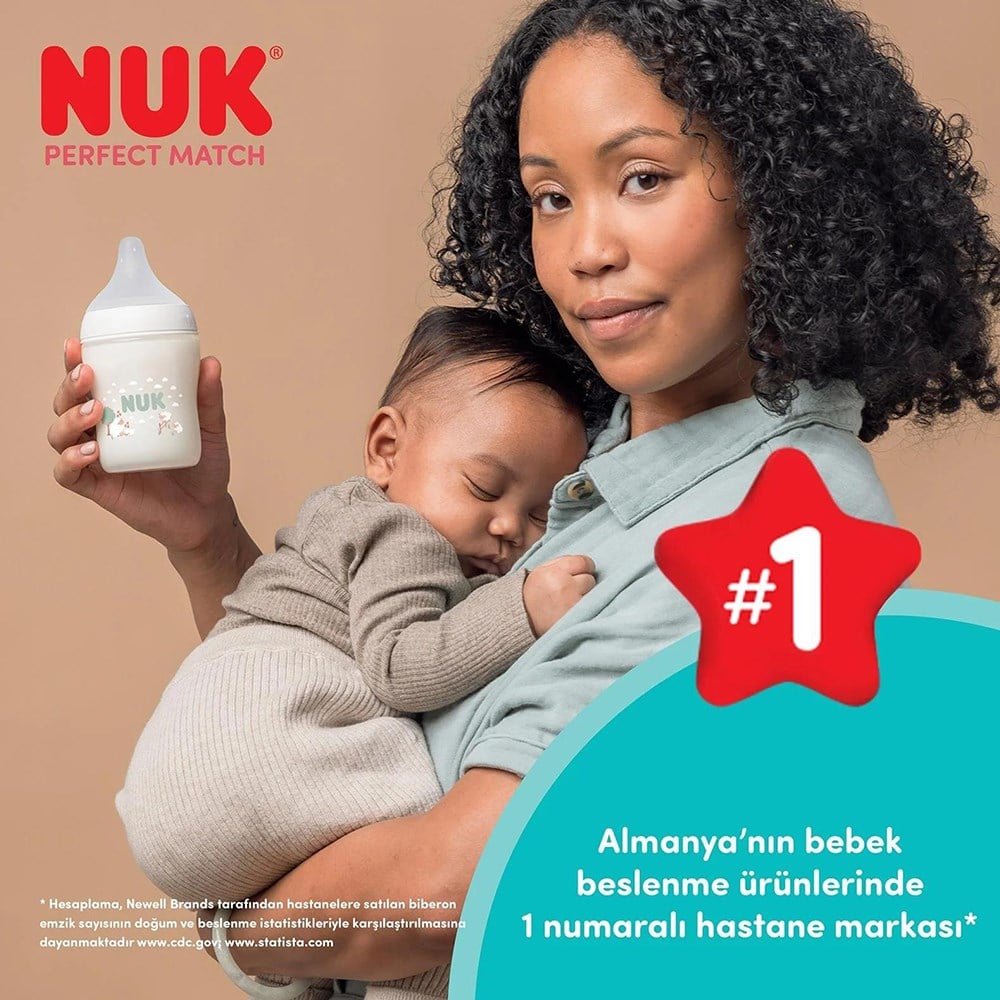 NUK Perfect Match PP Biberon  260 ml ( Bej )  