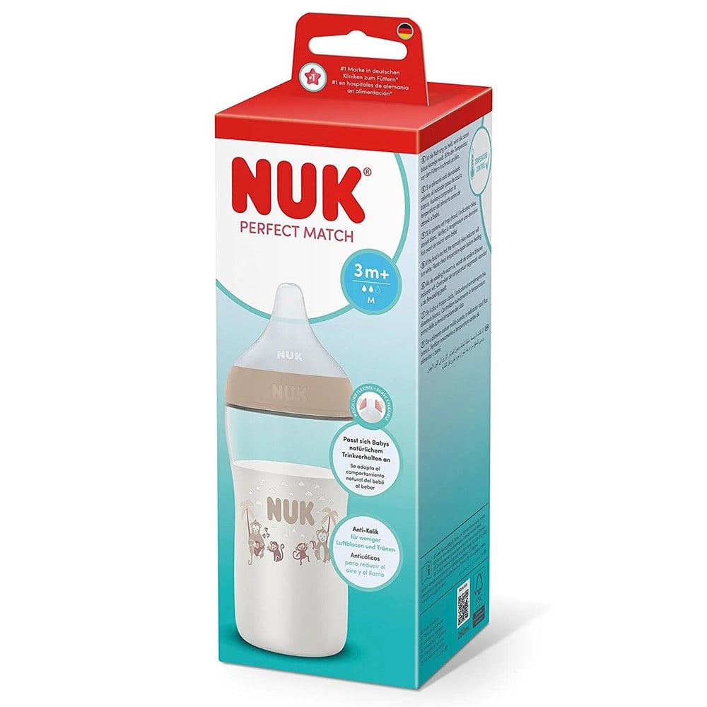 NUK Perfect Match PP Biberon  260 ml ( Bej )  