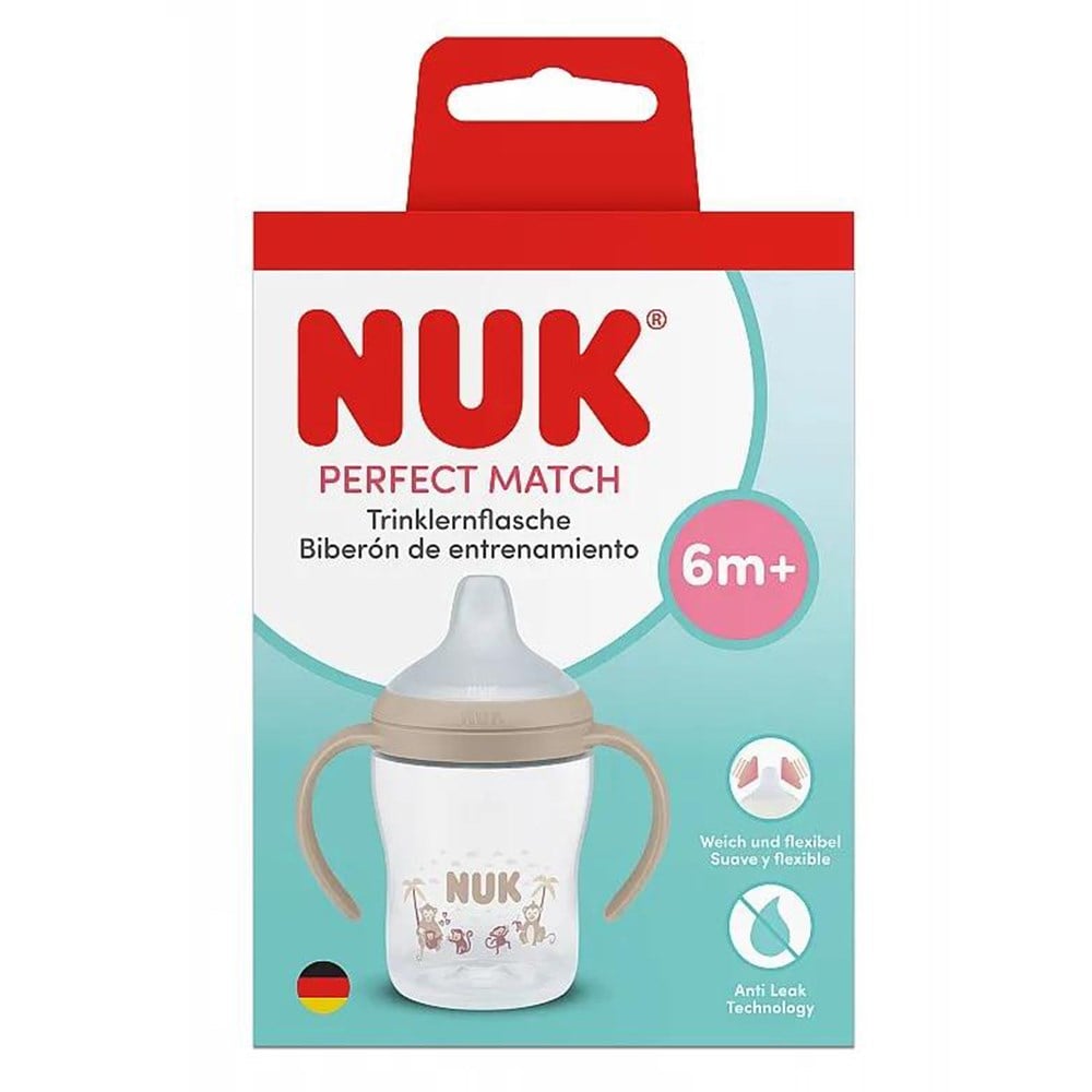 NUK PM Eğitici Alıştırma Bardağı ( 150 ml ) ( Bej ) 