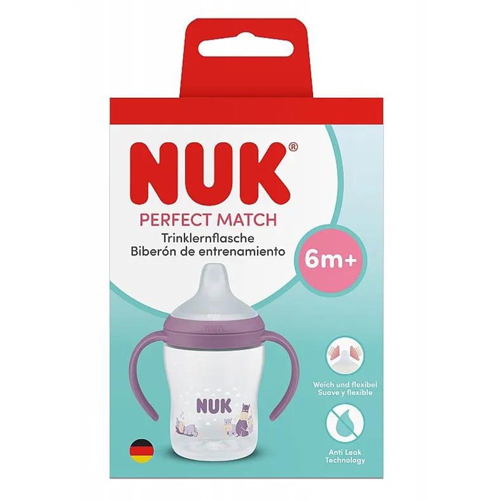 NUK PM Eğitici Alıştırma Bardağı ( 150 ml ) ( Mor ) 