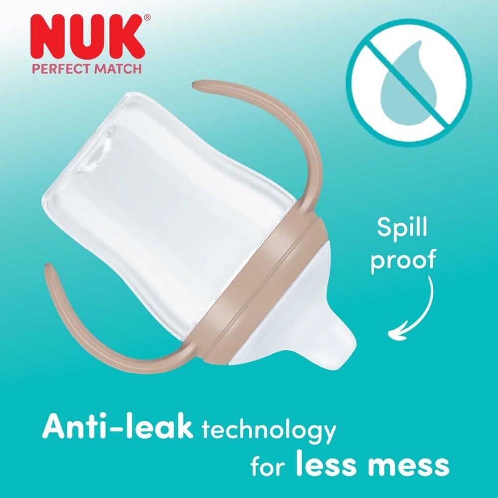 NUK PM Eğitici Alıştırma Bardağı ( 150 ml ) ( Bej ) 