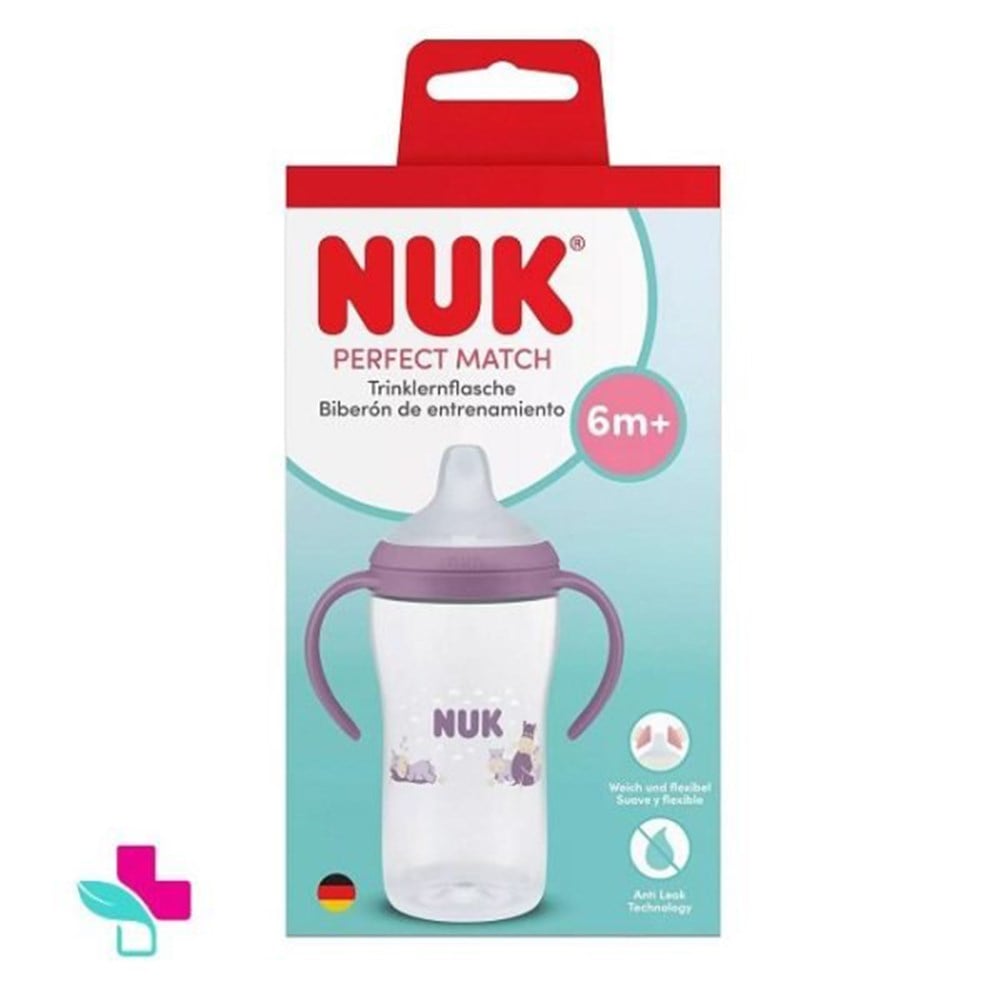 NUK PM Eğitici Alıştırma Bardağı ( 260 ml ) ( Mor )