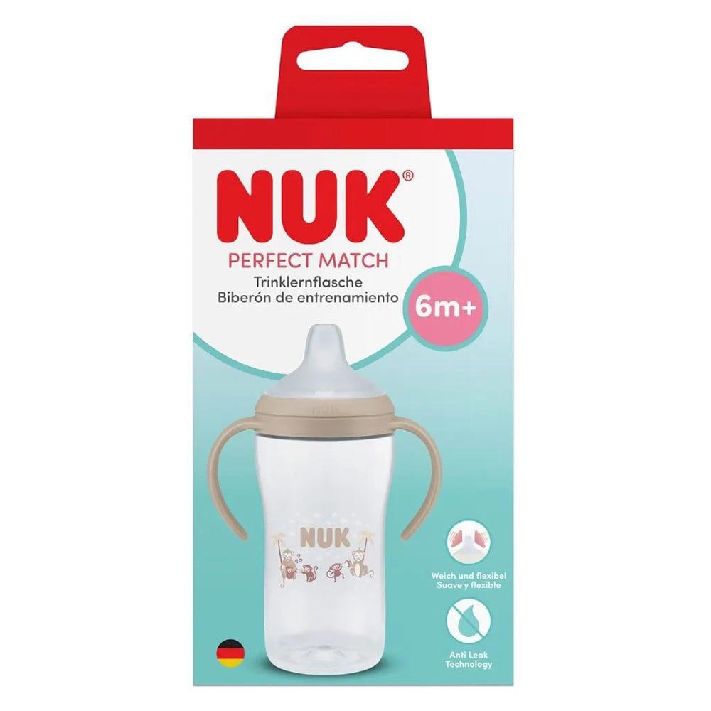 NUK PM Eğitici Alıştırma Bardağı ( 260 ml ) ( Bej )