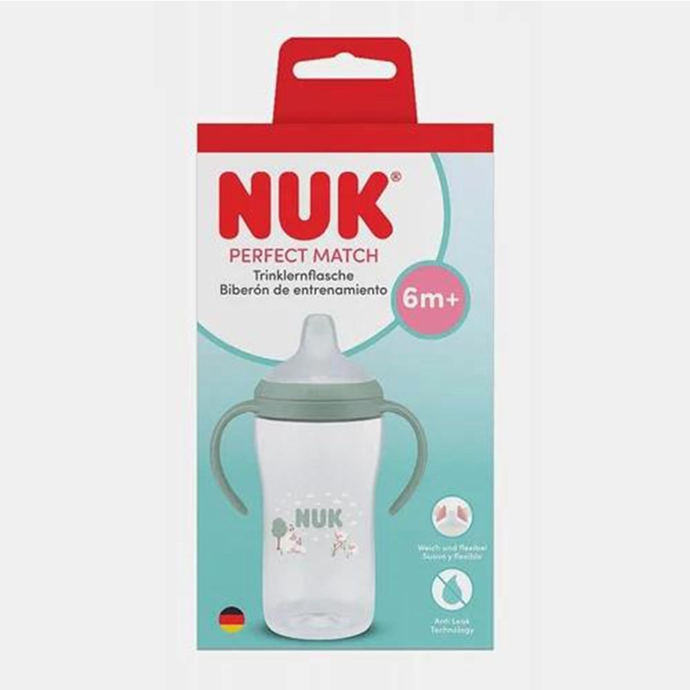NUK PM Eğitici Alıştırma Bardağı ( 260 ml ) ( Yeşil )