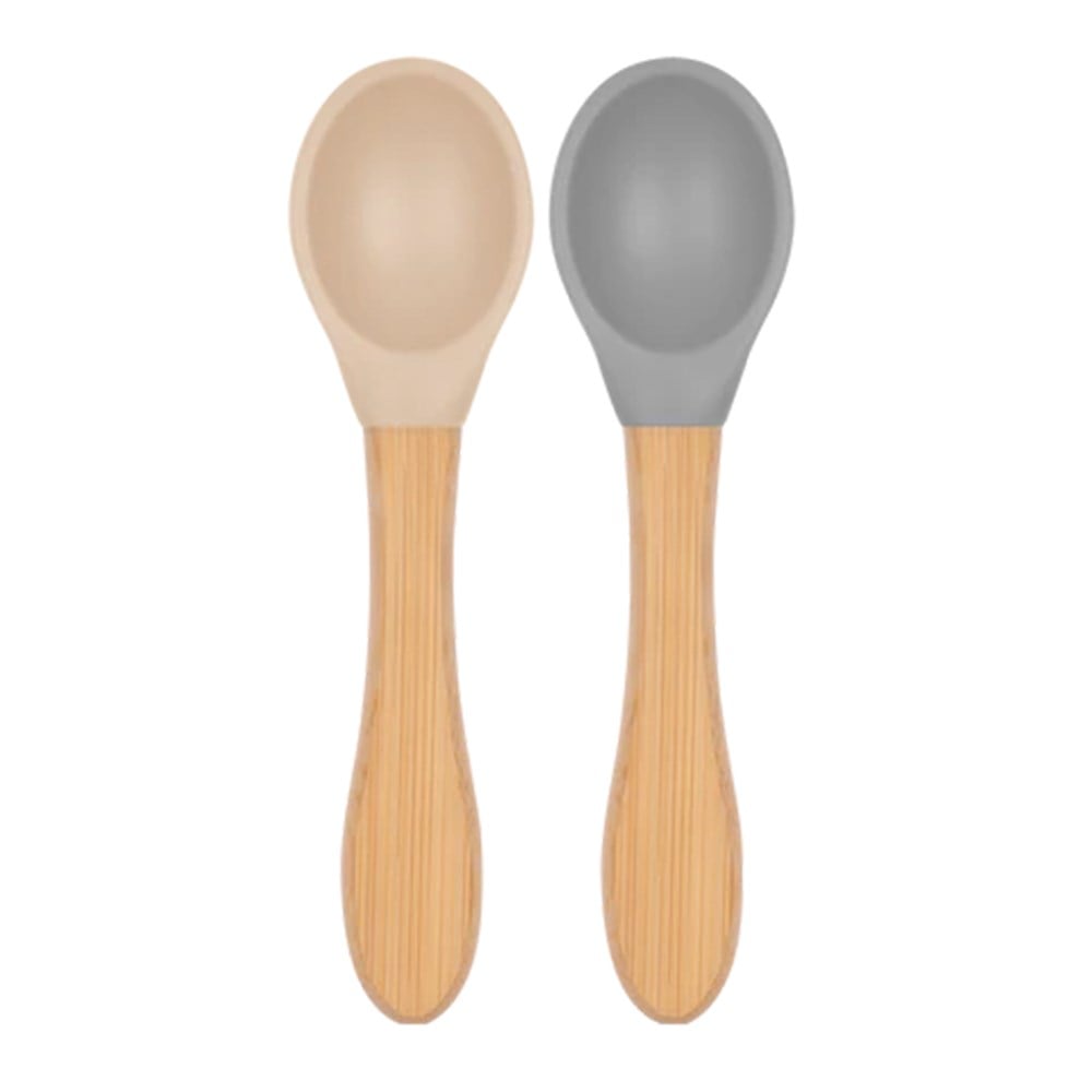 OİOİ 2'li Bambu Saplı Kaşık ( Bubble Beige / Powder Grey )