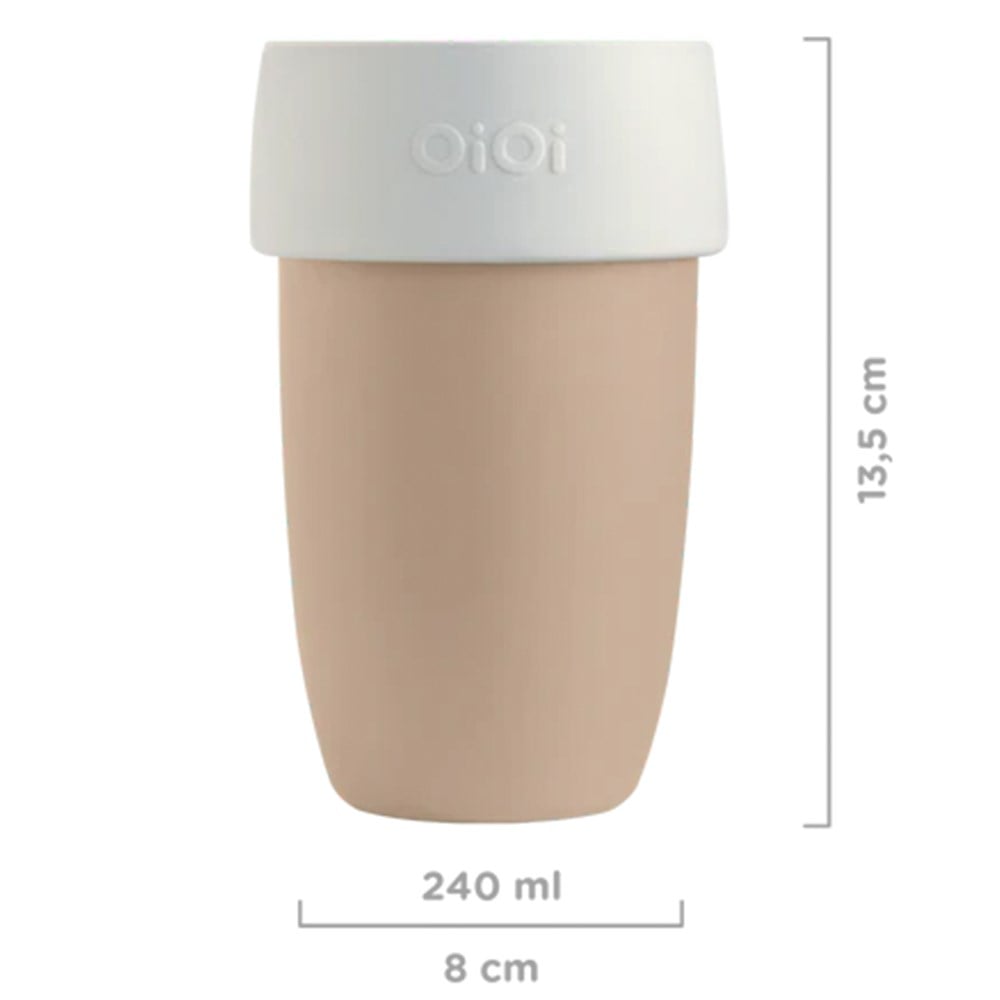 OiOi Alıştırma Bardağı ( Bubble Beige Powder Grey )