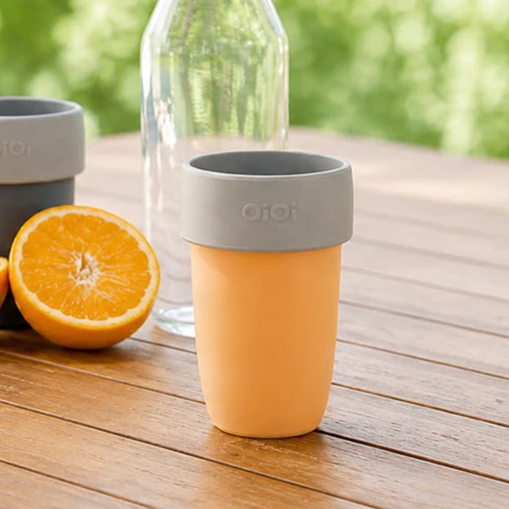 OiOi Alıştırma Bardağı ( Dream Orange Powder Grey )