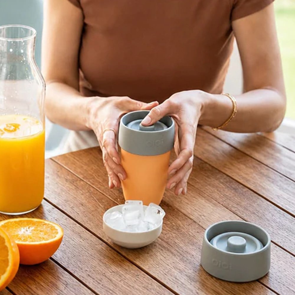 OiOi Alıştırma Bardağı ( Dream Orange Powder Grey )