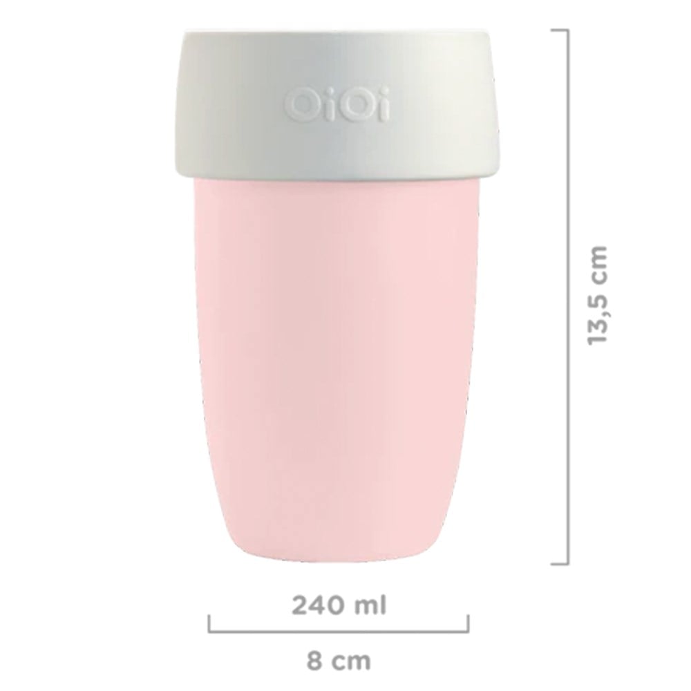 OİOİ Alıştırma Bardağı ( Pinky Powder Grey )