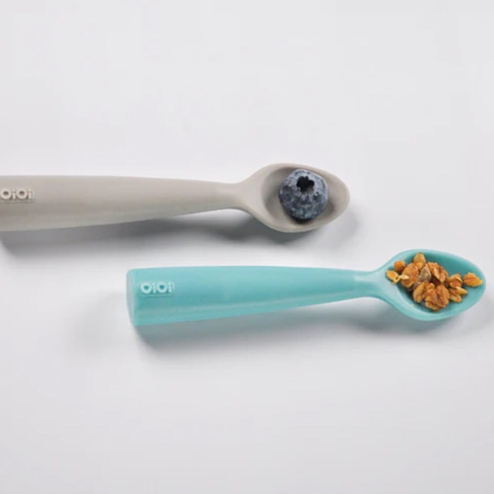 OİOİ Nam Nam 2'li Kaşık ( Mineral Blue / Powder Grey)