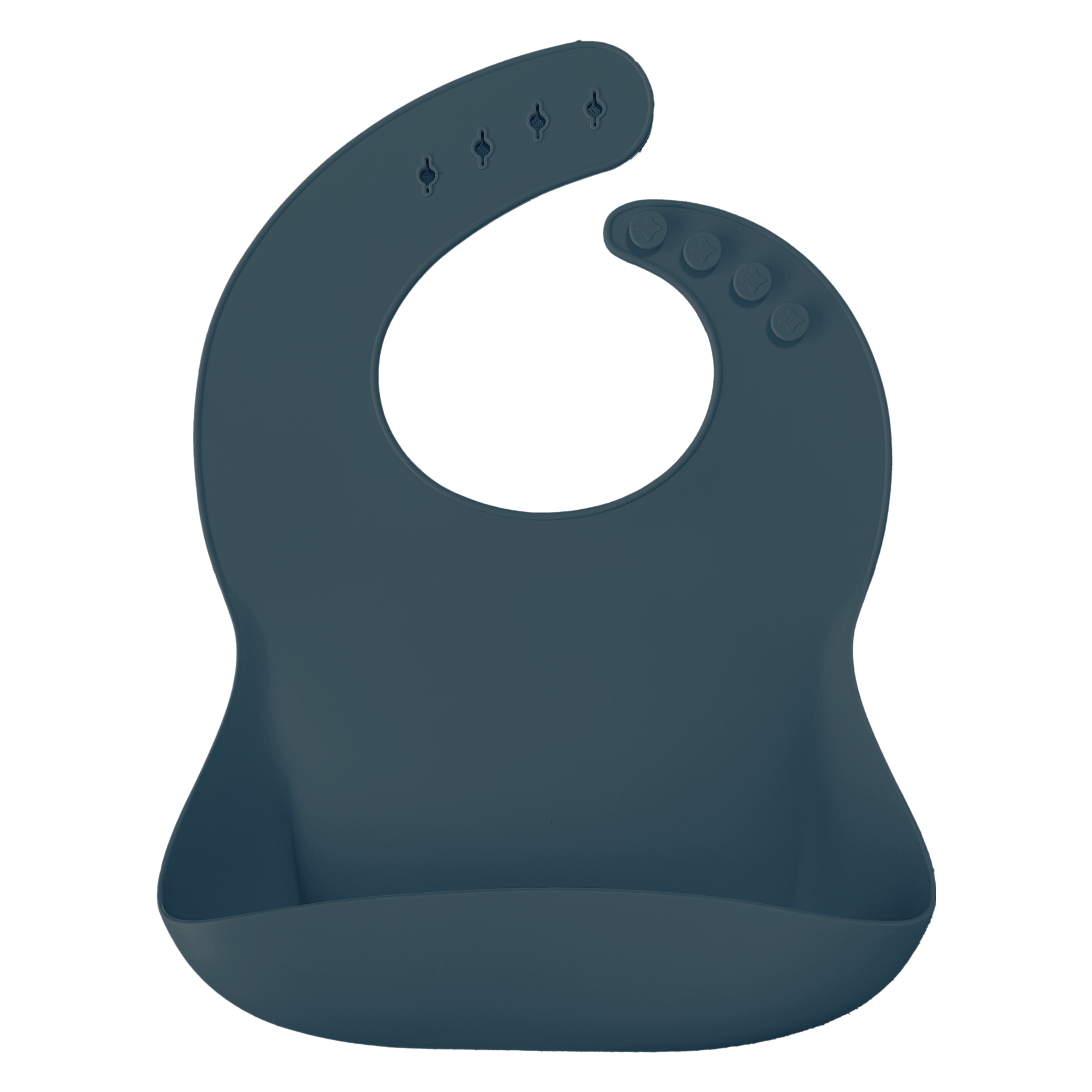 Oioi Silikon Basics Önlük Deep Blue (6Ay+)