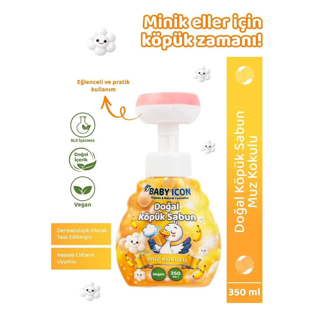 Sabun ... Doğal Köpük 350ml Muz Kokulu