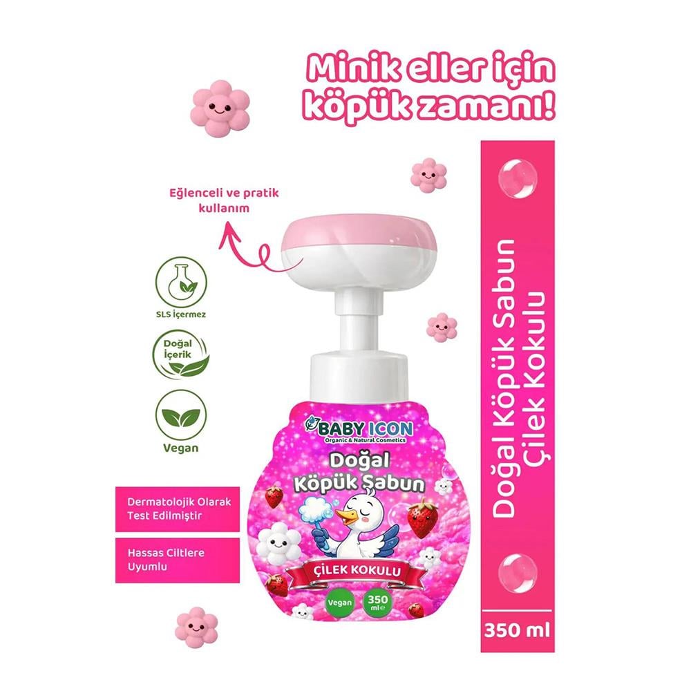 Sabun ... Doğal Köpük 350ml Çilek Kokulu