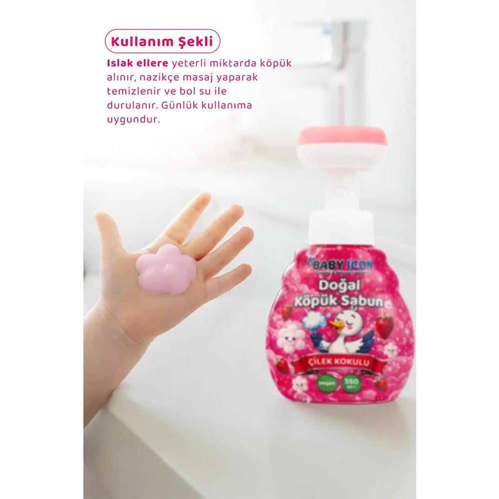 Sabun ... Doğal Köpük 350ml Çilek Kokulu