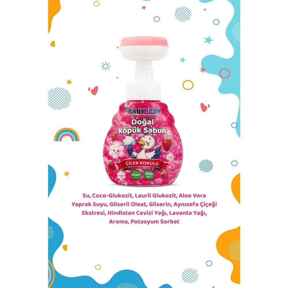 Sabun ... Doğal Köpük 350ml Çilek Kokulu