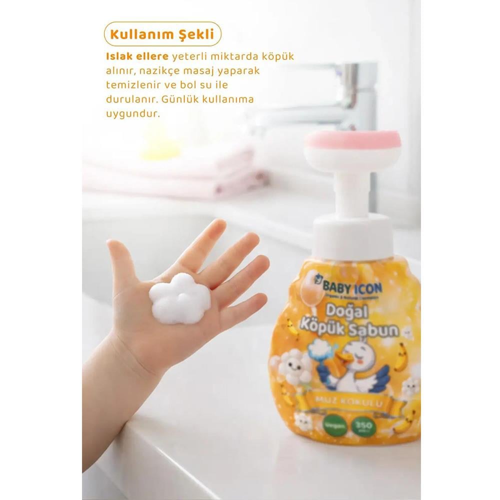 Sabun ... Doğal Köpük 350ml Muz Kokulu
