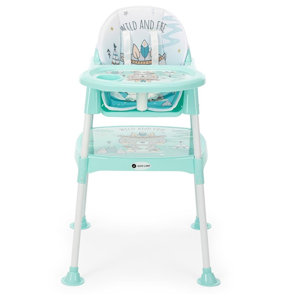 Safe Line Pocket Çalışma Masalı Mama Sandalyesi Yeşil